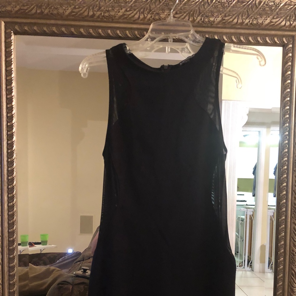 Express fitted dress with mesh cutouts! Like new!